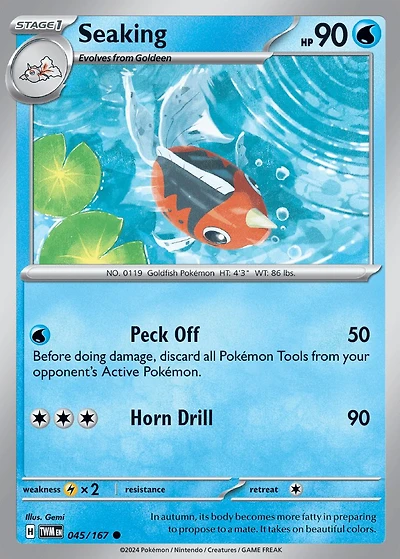 Seaking - 045/167 - Common - Reverse Holo