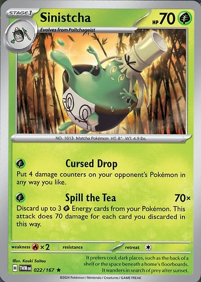 Sinistcha - 022/167 - Holo Rare