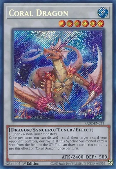 Coral Dragon - RA02-EN031 - Secret Rare - 1st Edition