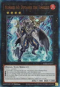 Number 60: Dugares the Timeless - RA02-EN037 - Prismatic Ultimate Rare - 1st Edition