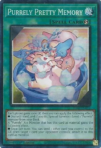 Purrely Pretty Memory - RA02-EN072 - Prismatic Collector's Rare - 1st Edition