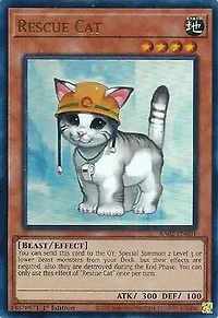 Rescue Cat - RA02-EN001 - Ultra Rare - 1st Edition