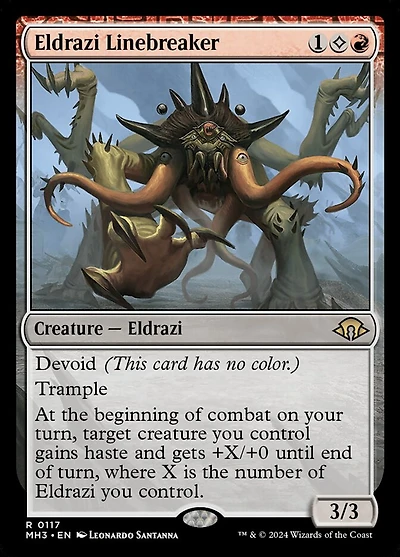 Eldrazi Linebreaker - Foil - Prerelease Promo