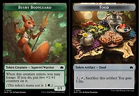 Bushy Bodyguard (0020) // Food (0027) Double-Sided Token - Foil