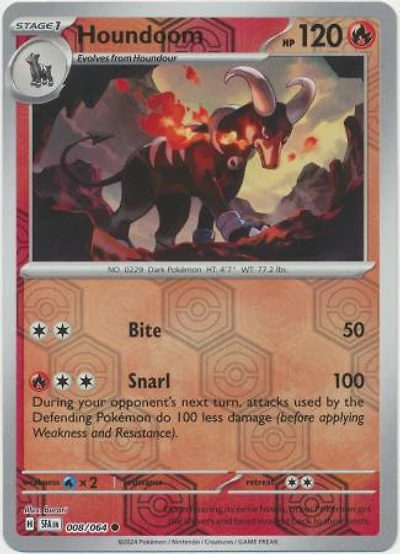 Houndoom - 008/064 - Common - Reverse Holo