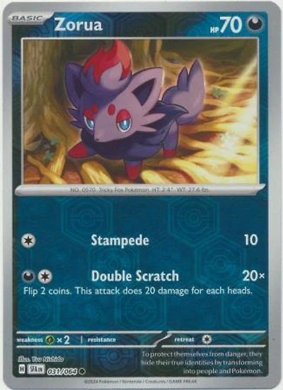 Zorua - 031/064 - Common - Reverse Holo