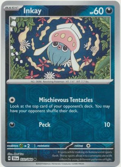 Inkay - 033/064 - Common - Reverse Holo