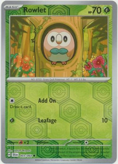 Rowlet - 003/064 - Common - Reverse Holo