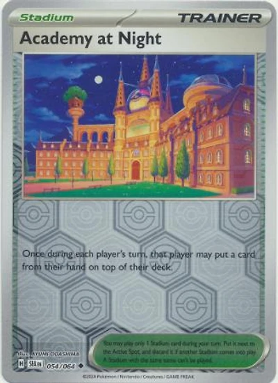 Academy at Night - 054/064 - Uncommon - Reverse Holo