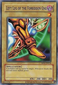 Left Leg of the Forbidden One - RP01-EN018 - Rare - Unlimited Edition (2020 Date Reprint)