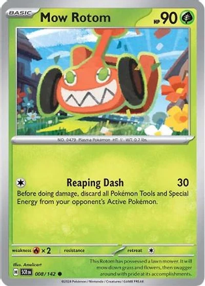 Mow Rotom - 008/142 - Common - Reverse Holo