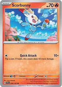 Scorbunny - 026/142 - Common - Reverse Holo