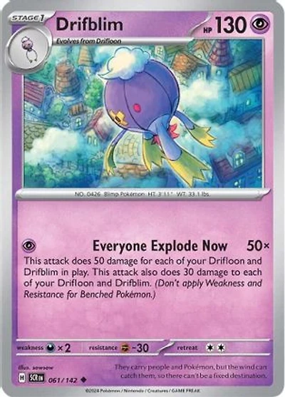 Drifblim - 061/142 - Uncommon - Reverse Holo