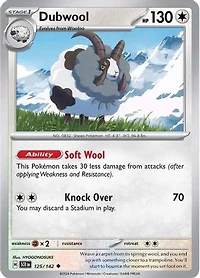 Dubwool - 125/142 - Uncommon - Reverse Holo