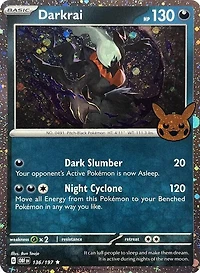 Darkrai - 136/197 - Rare - Cosmos Holo (Trick or Trade BOOster Bundle 2024)