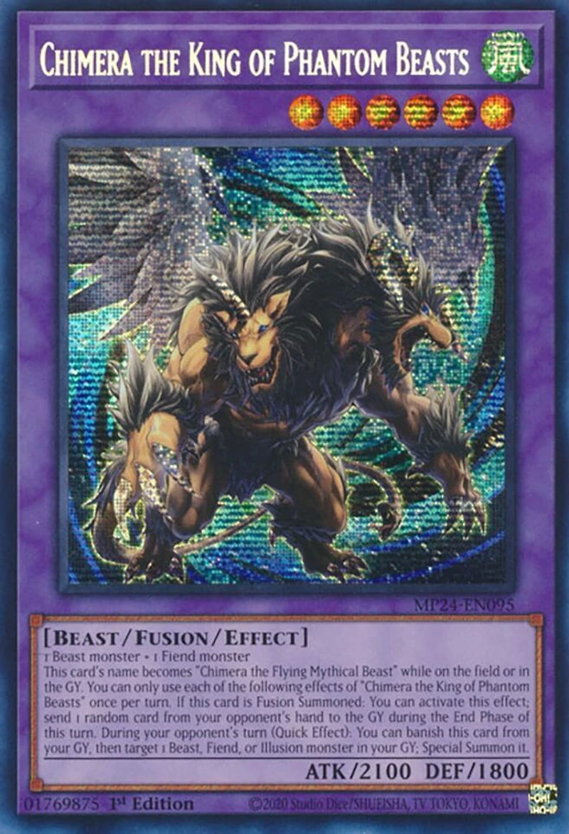 Chimera the King of Phantom Beasts - MP24-EN095 - Prismatic Secret Rare - 1st Edition