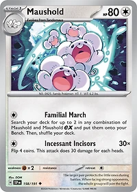 Maushold - 158/191 - Uncommon - Reverse Holo