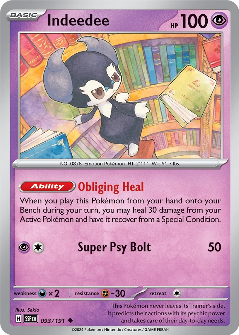 Indeedee - 093/191 - Uncommon - Reverse Holo