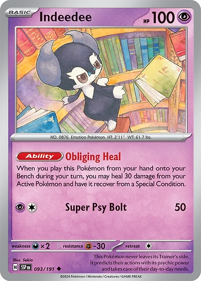 Indeedee - 093/191 - Uncommon - Reverse Holo