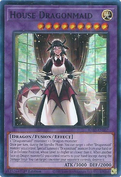 House Dragonmaid - RA03-EN037 - Super Rare - 1st Edition