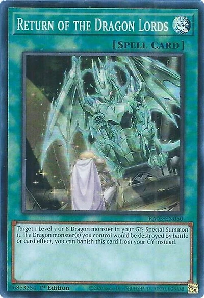Return of the Dragon Lords - RA03-EN060 - Super Rare - 1st Edition