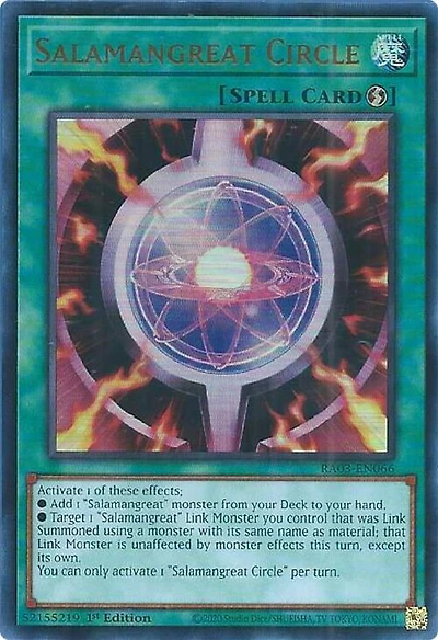 Salamangreat Circle - RA03-EN066 - Ultra Rare - 1st Edition