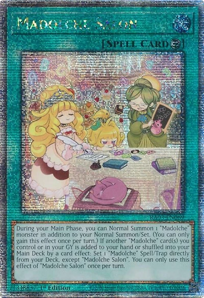 Madolche Salon - RA03-EN069 - Quarter Century Secret Rare - 1st Edition