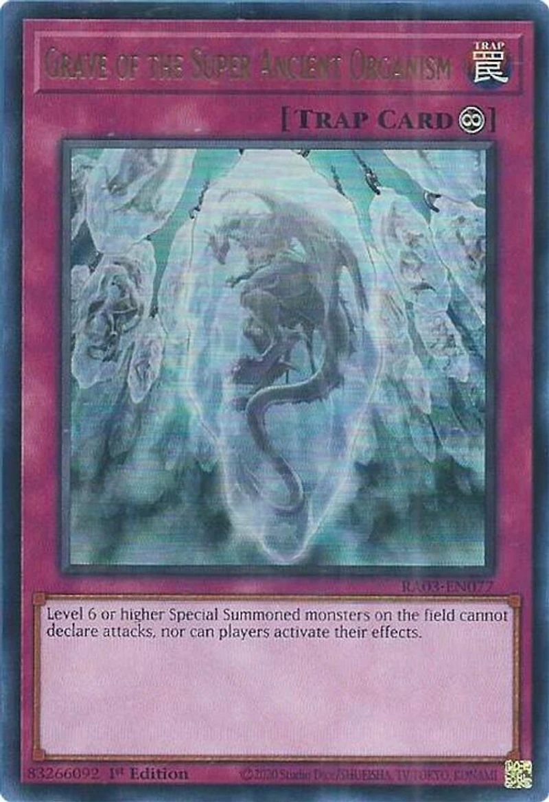 Grave of the Super Ancient Organism - RA03-EN077 - Ultra Rare - 1st Edition