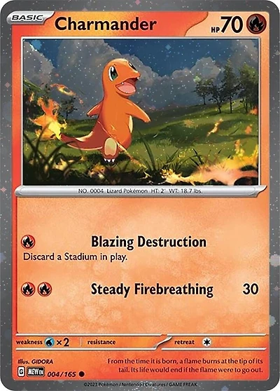 Charmander - 004/165 - Cosmos Holo