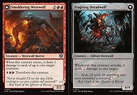 Smoldering Werewolf // Erupting Dreadwolf
