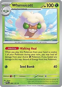 Whimsicott - 008/131 - Holo Rare