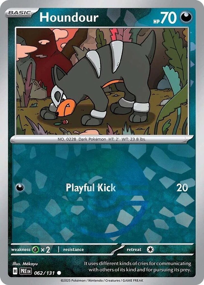Houndour (Poke Ball Pattern) - 062/131 - Common - Reverse Holo
