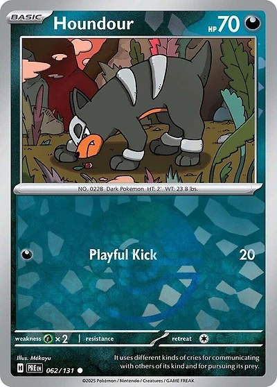Houndour (Poke Ball Pattern) - 062/131 - Common - Reverse Holo