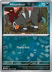 Houndour (Poke Ball Pattern) - 062/131 - Common - Reverse Holo