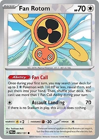 Fan Rotom (Poke Ball Pattern) - 085/131 - Common - Reverse Holo