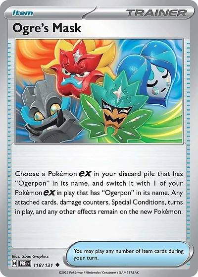 Ogre's Mask - 118/131 - Uncommon - Reverse Holo