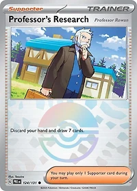 Professor's Research [Professor Rowan] (Poke Ball Pattern) - 124/131 - Common - Reverse Holo