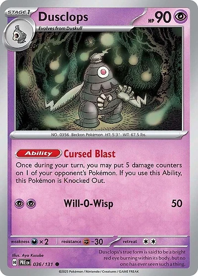 Dusclops - 036/131 - Common