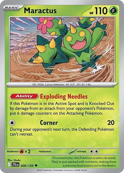Maractus - 008/159 - Uncommon - Reverse Holo