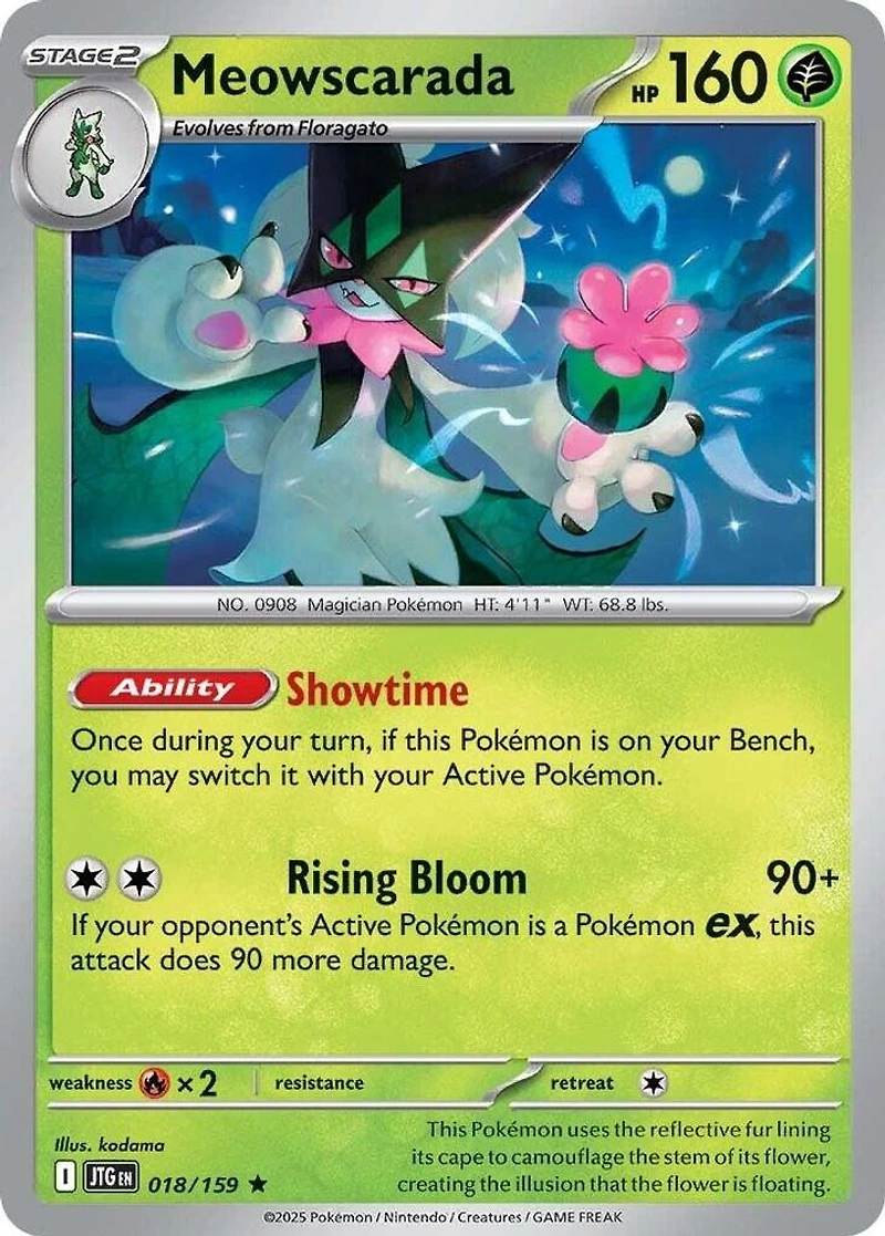 Meowscarada - 018/159 - Rare - Reverse Holo