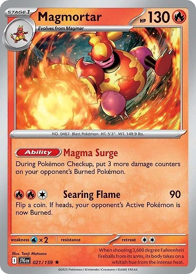 Magmortar - 021/159 - Holo Rare