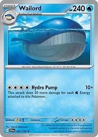 Wailord - 041/159 - Holo Rare