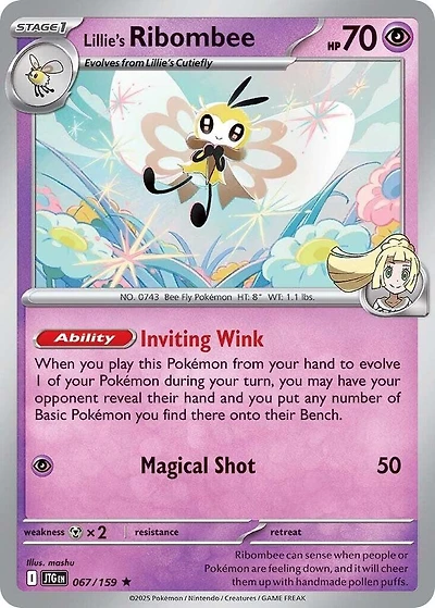 Lillie's Ribombee - 067/159 - Holo Rare
