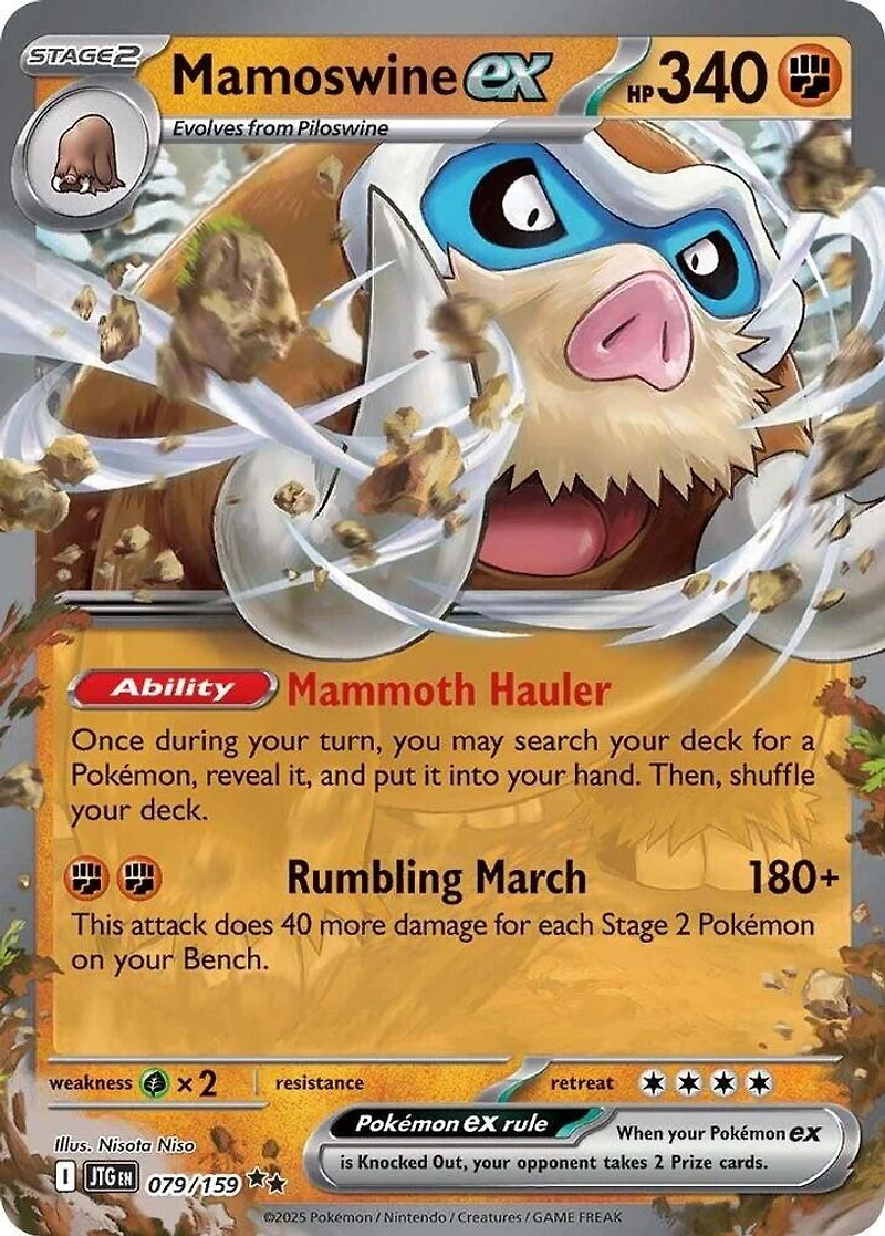 Mamoswine ex - 079/159 - Double Rare