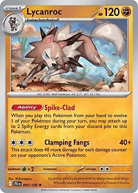 Lycanroc - 085/159 - Rare - Reverse Holo