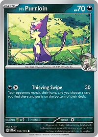 N's Purrloin - 096/159 - Common - Reverse Holo