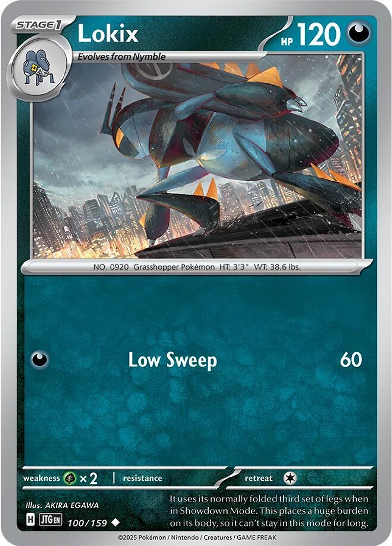 Lokix - 100/159 - Uncommon - Reverse Holo