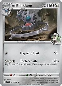 N's Klinklang - 105/159 - Uncommon - Reverse Holo