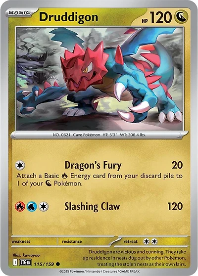 Druddigon - 115/159 - Common - Reverse Holo
