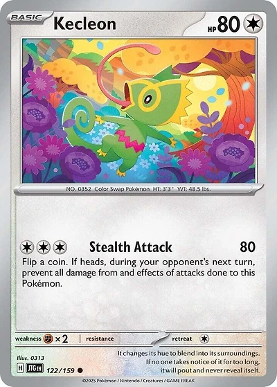 Kecleon - 122/159 - Common - Reverse Holo